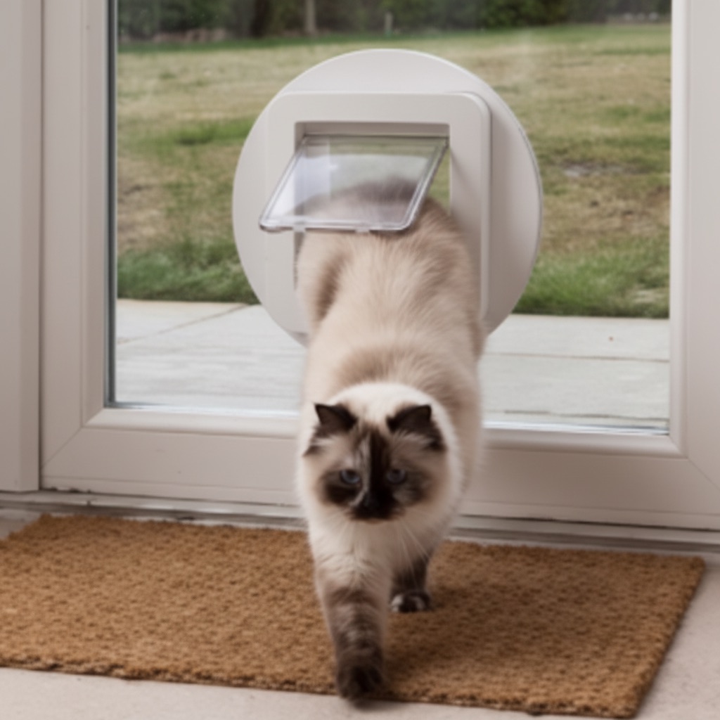 microchip cat door installed glass door tauranga first glass solutions