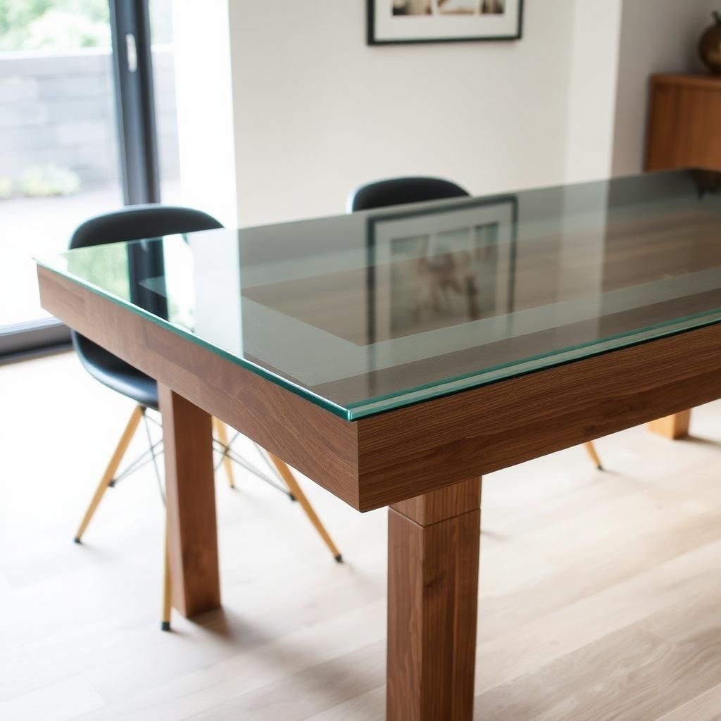 glass table top custom cut tauranga polished edge toughened glass first glass solutions