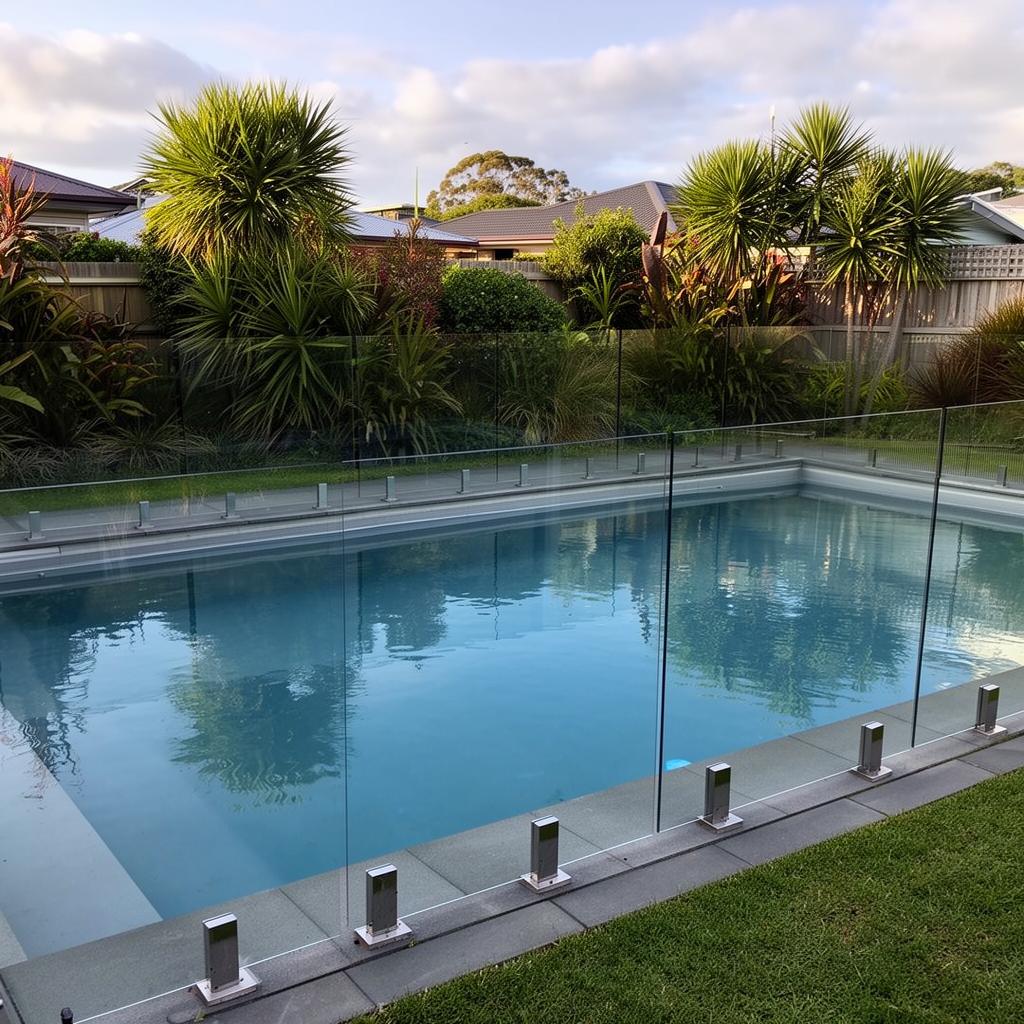frameless glass pool fencing tauranga nzs 8500 compliant installation