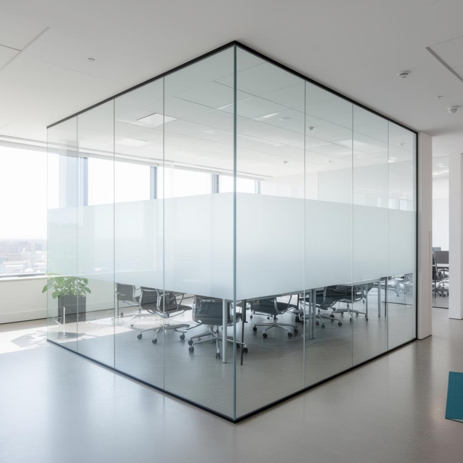 Custom glass partition in Tauranga