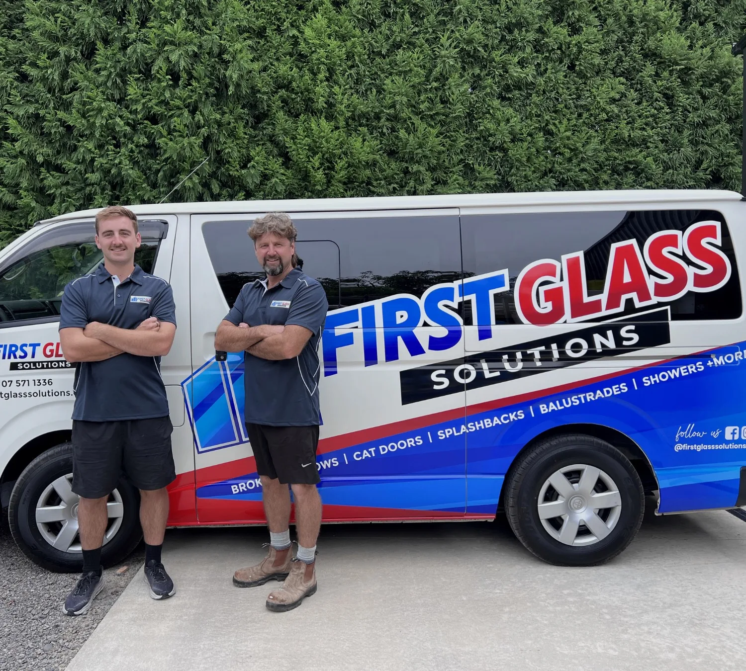 First Glass Solutions team and van